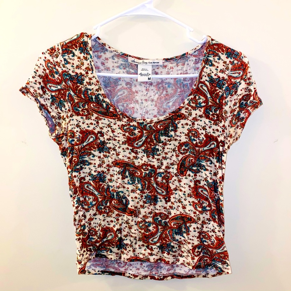 American Rag patterned crop top - Picture 2 of 3